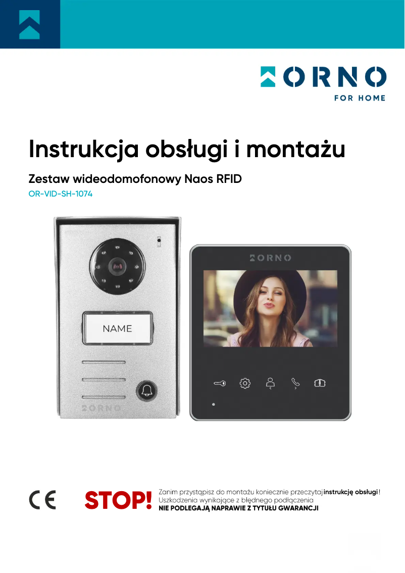 Page n°1 - Manuel utilisateur Vibell OR-VID-SH-1074