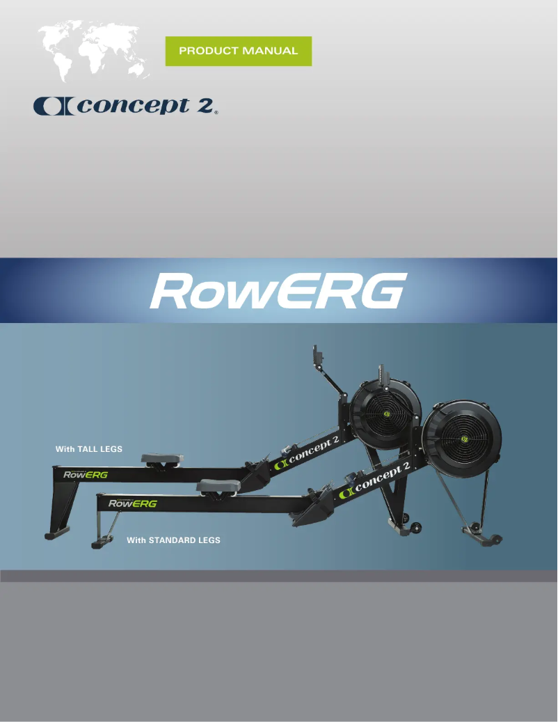 Page 1 de la notice Manuel utilisateur Concept2 Model D