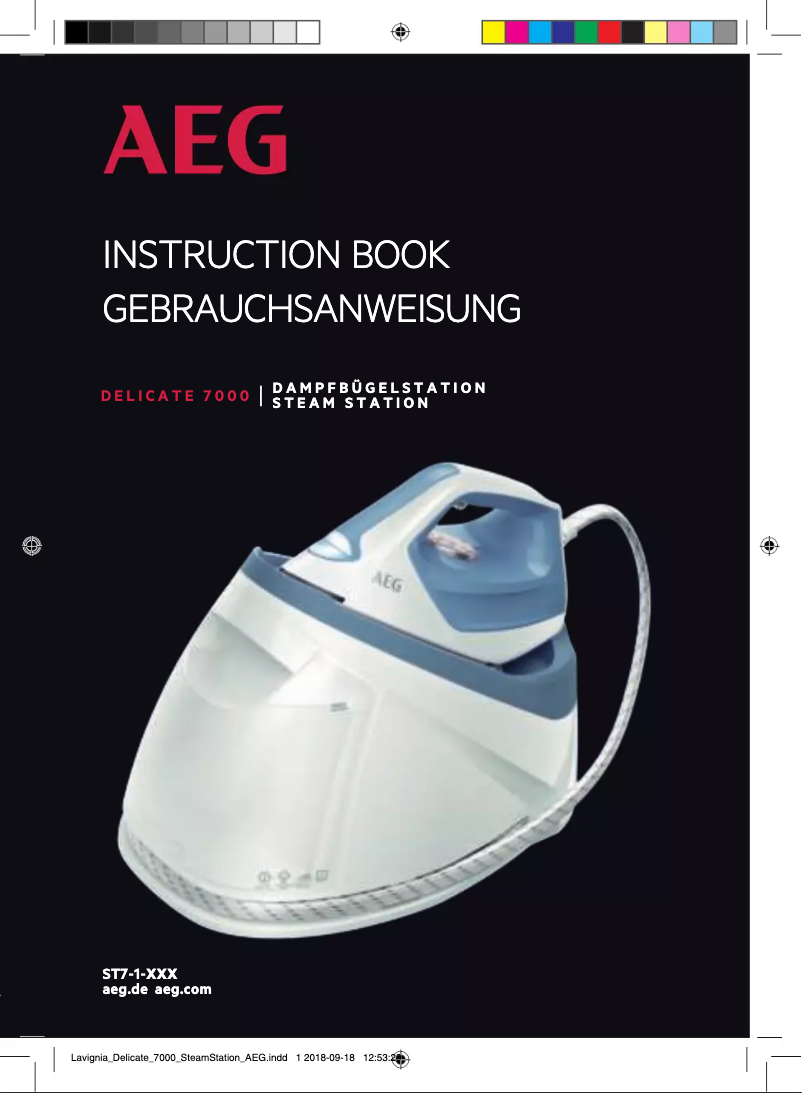 Page 1 de la notice Manuel utilisateur AEG Delicate 7000 ST7-1-2DB