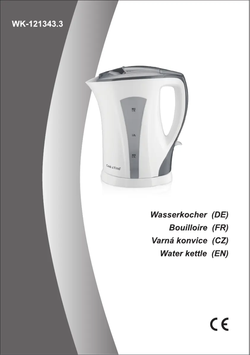 Image de la première page du manuel de l'appareil WK-121343