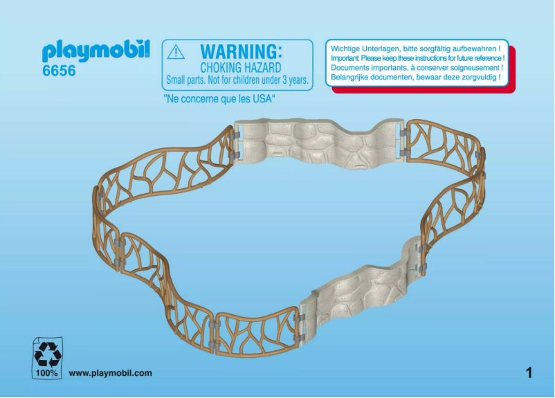 Página 1 del manual Manual de usuario Playmobil City Life Zoo Enclosure 6656