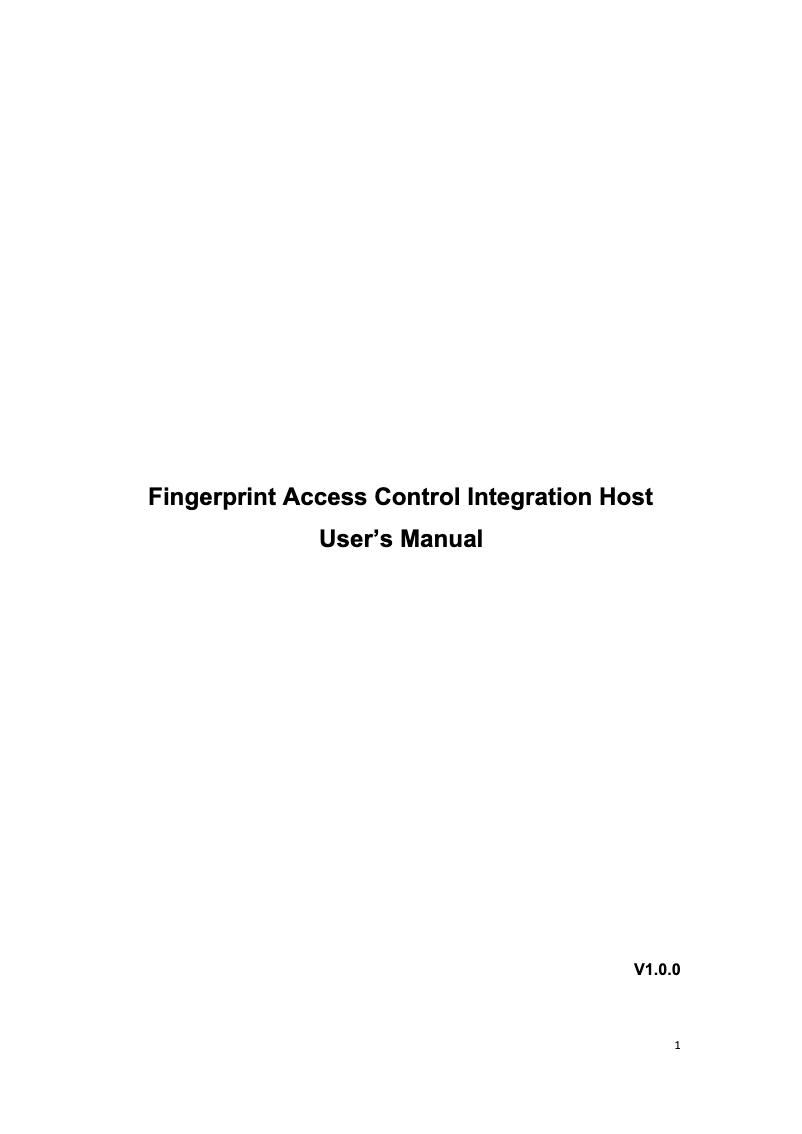 Page 1 de la notice Manuel utilisateur Dahua Technology ASI1212A-D(V2)