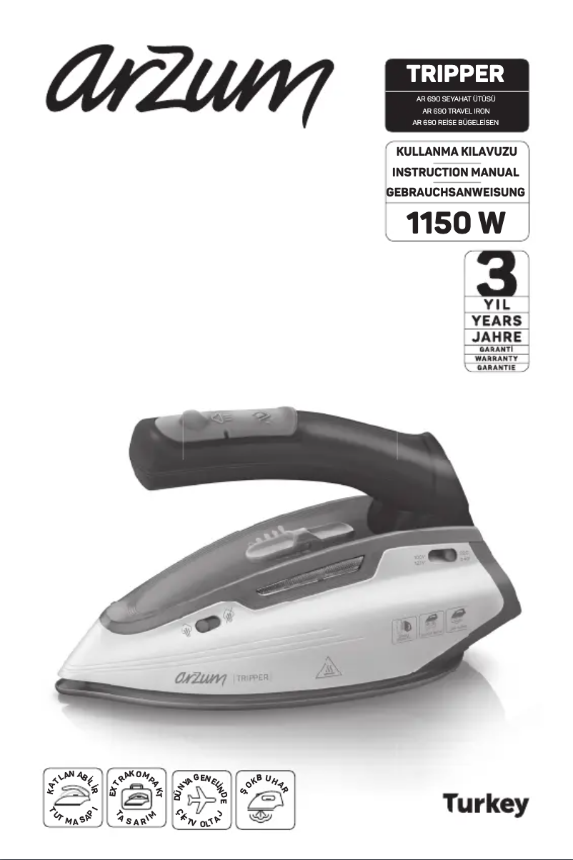 Page n°1 - Manuel utilisateur Arzum Tripper AR690