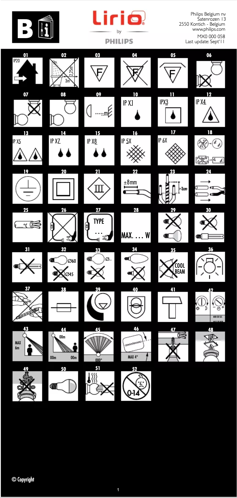 Page 1 de la notice Manuel utilisateur Lirio by Philips 57990/31/16