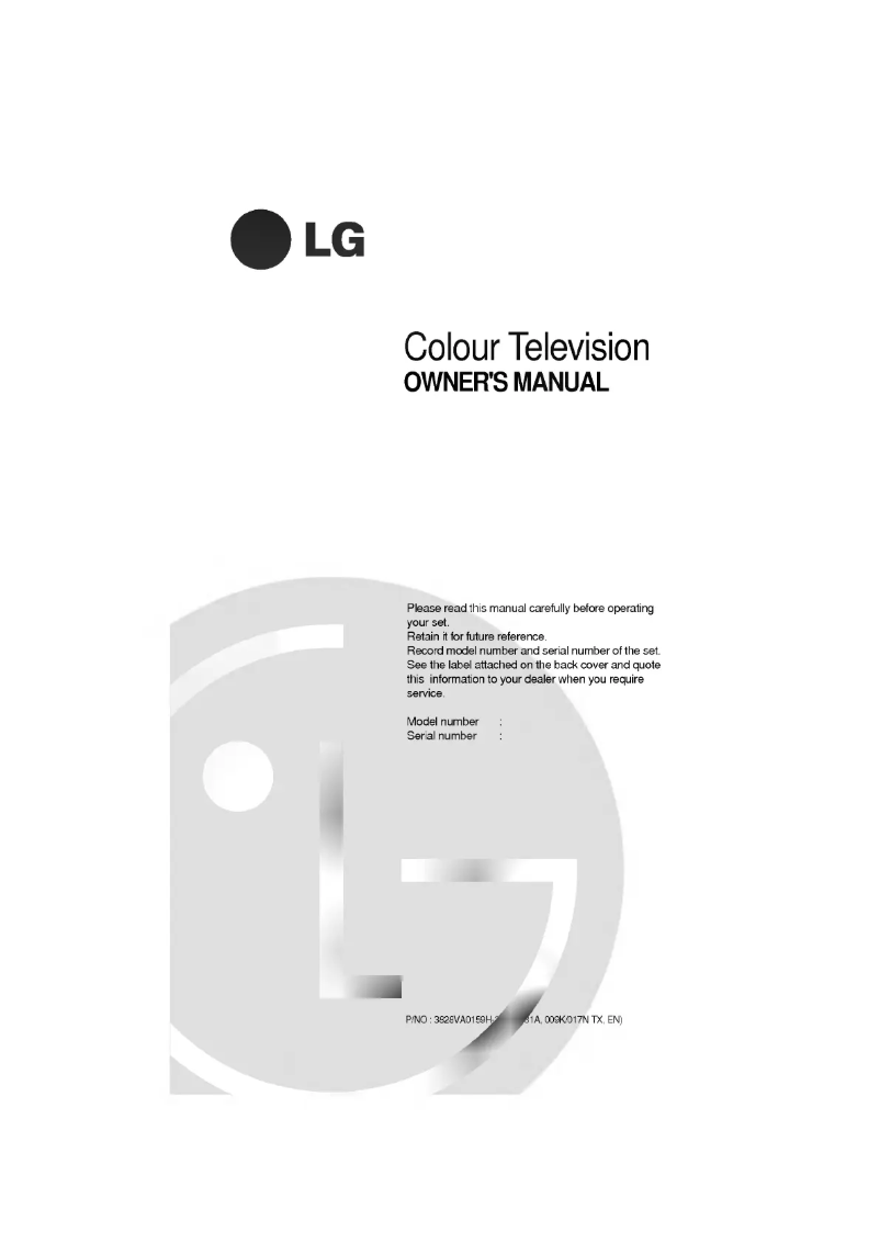 Page n°1 - Manuel utilisateur LG CK-20F80X