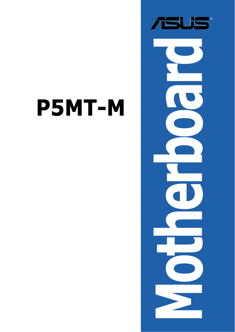 Image de la première page du manuel de l'appareil P5MT-M