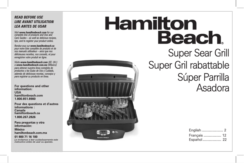 Image de la première page du manuel de l'appareil 25331