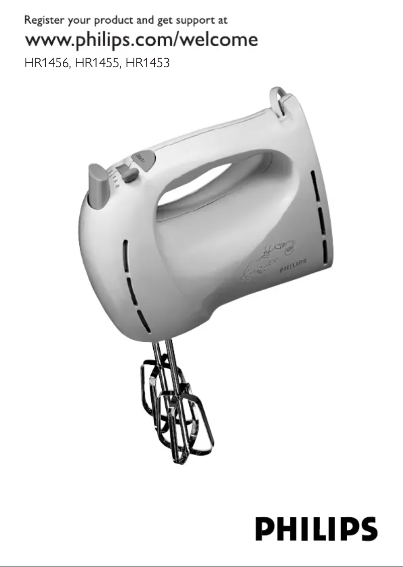 Page n°1 - Manuel utilisateur Philips Daily Collection HR1456