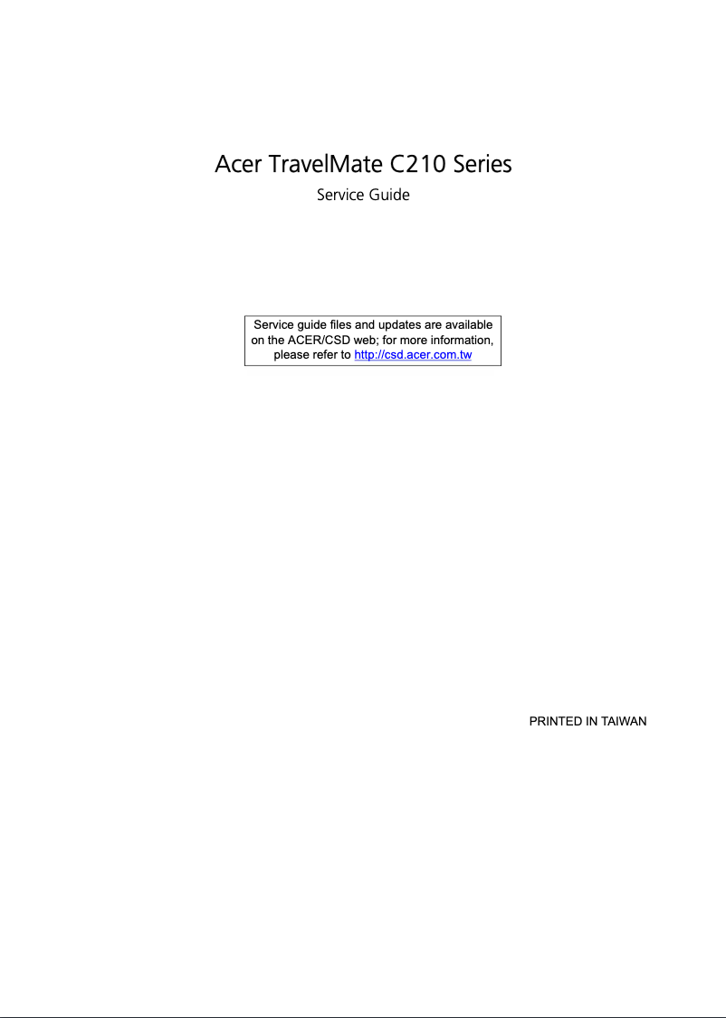 Page n°1 - Manuel utilisateur Acer Keyboard Darfon