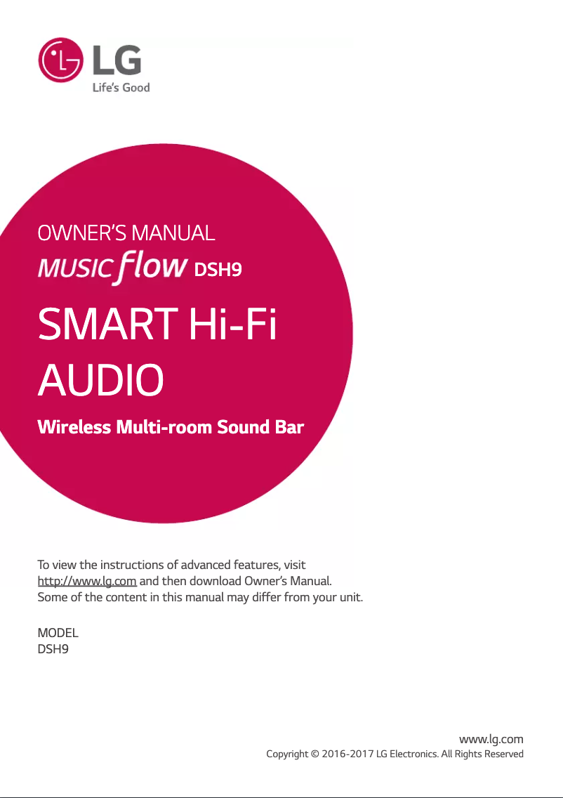 Image de la première page du manuel de l'appareil DSH9