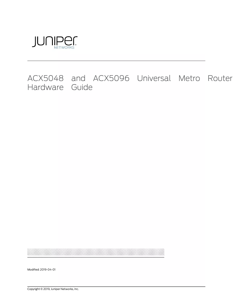 Image de la première page du manuel de l'appareil ACX5448