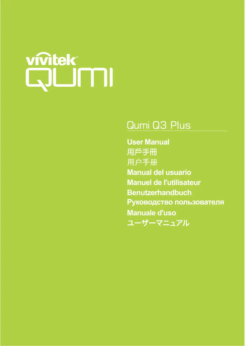 Page n°1 - Manuel utilisateur Vivitek Qumi Q3 Plus