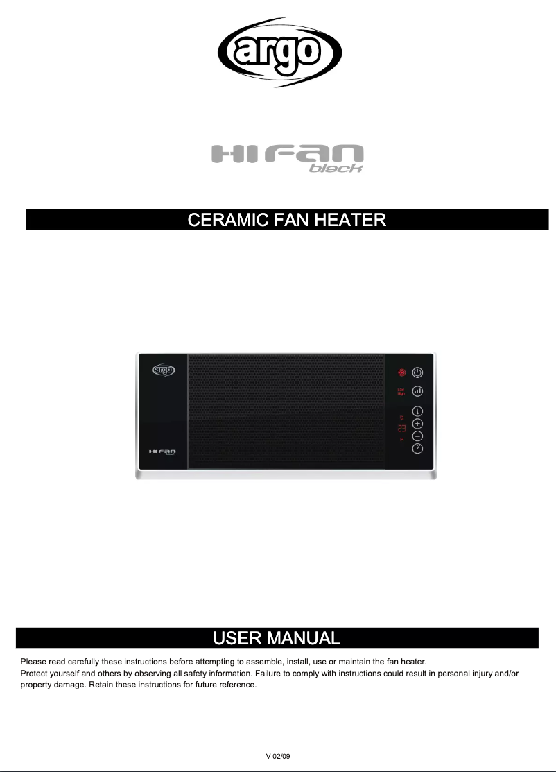 Image de la première page du manuel de l'appareil Hi Fan