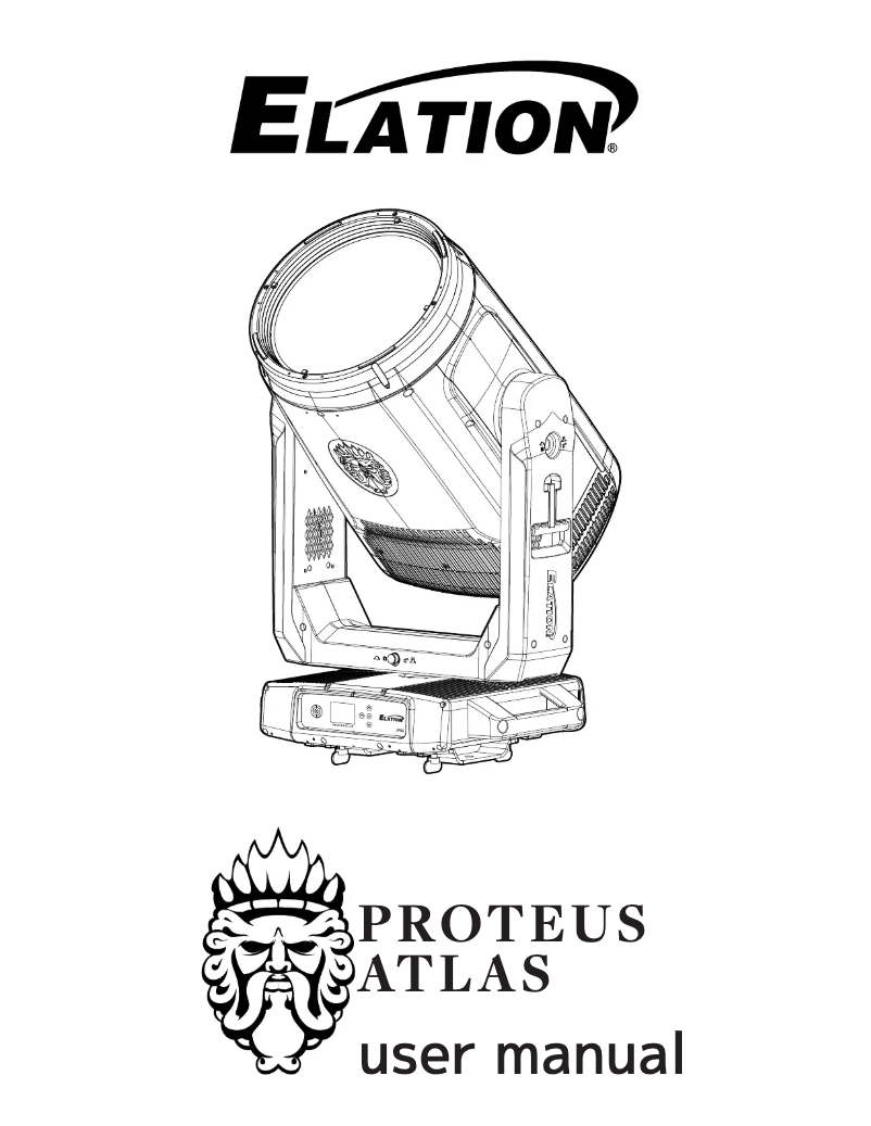 Page 1 de la notice Manuel utilisateur Elation PROTEUS ATLAS