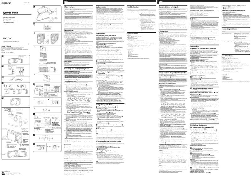 Página 1 del manual Manual de usuario Sony SPK-THC