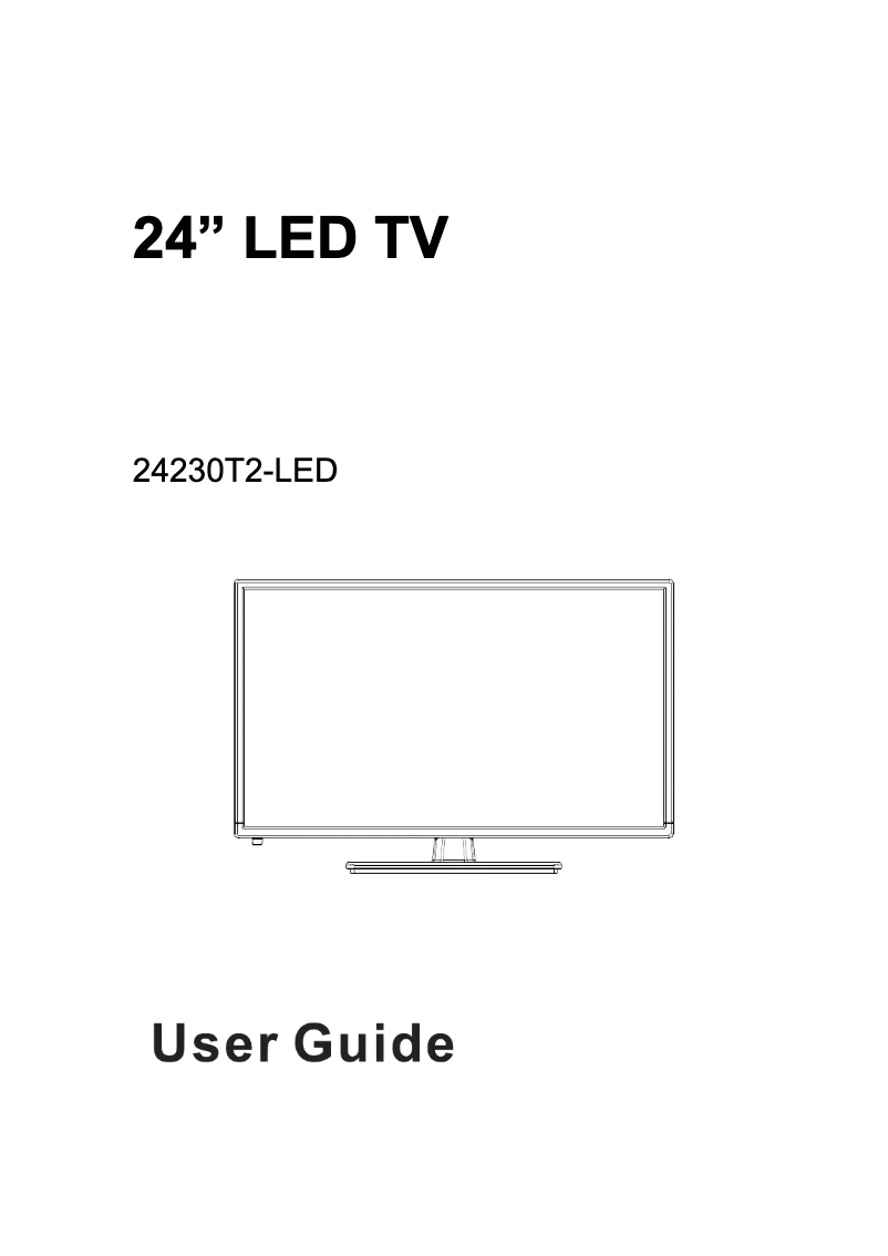 Image de la première page du manuel de l'appareil 24230T2-LED