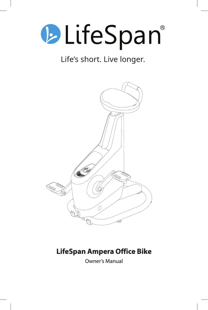 Page 1 de la notice Manuel utilisateur LifeSpan Ampera