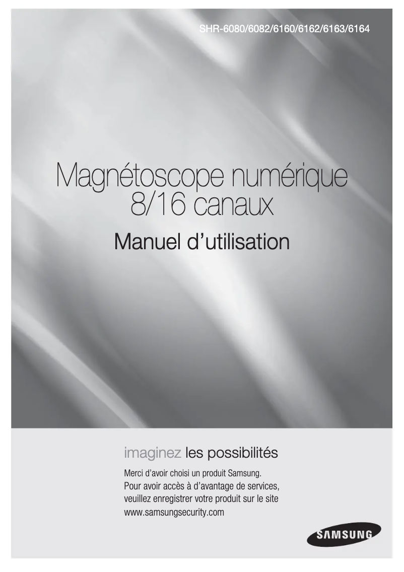 Page n°1 - Manuel utilisateur Samsung SHR-6164P