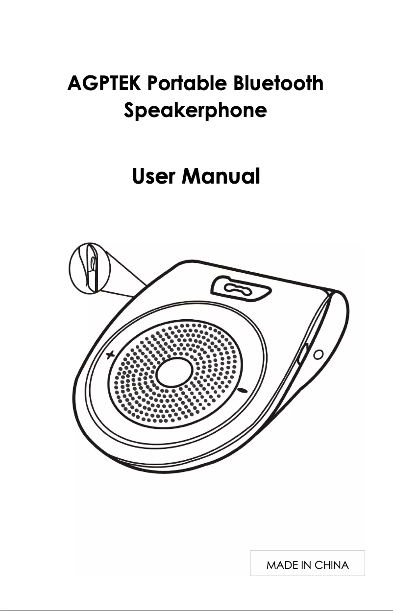 Page n°1 - Manuel utilisateur AGPtek T821