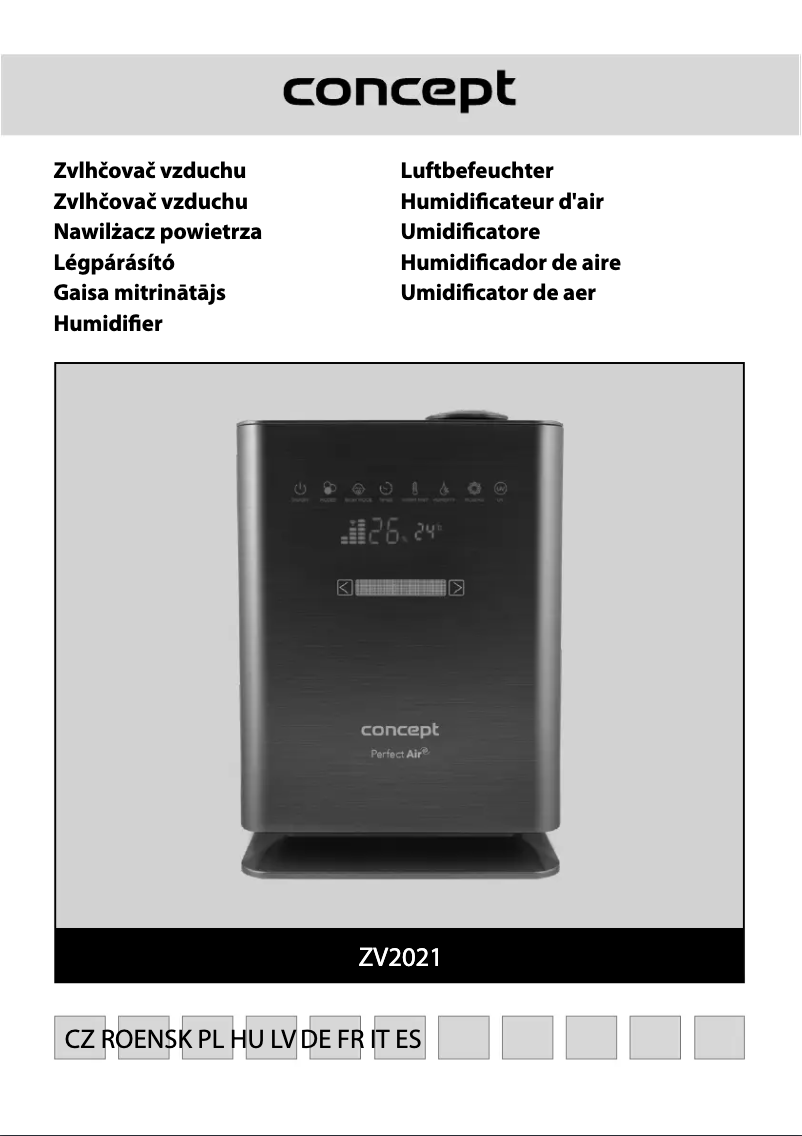 Image de la première page du manuel de l'appareil Perfect Air ZV2021