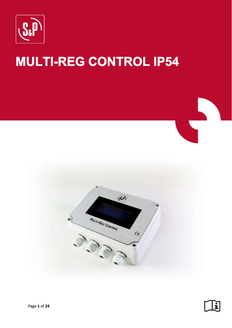 Page n°1 - Manuel utilisateur Soler & Palau MULTI-REG CONTROL IP54