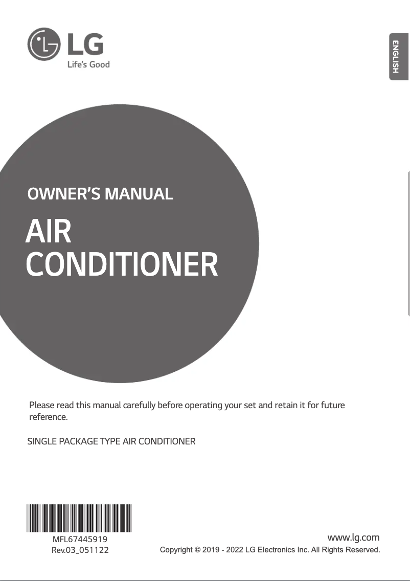 Page 1 de la notice Manuel utilisateur LG AK-W300LH00