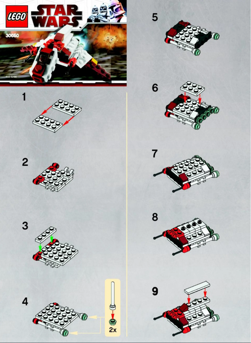 Image de la première page du manuel de l'appareil Republic Attack Shuttle