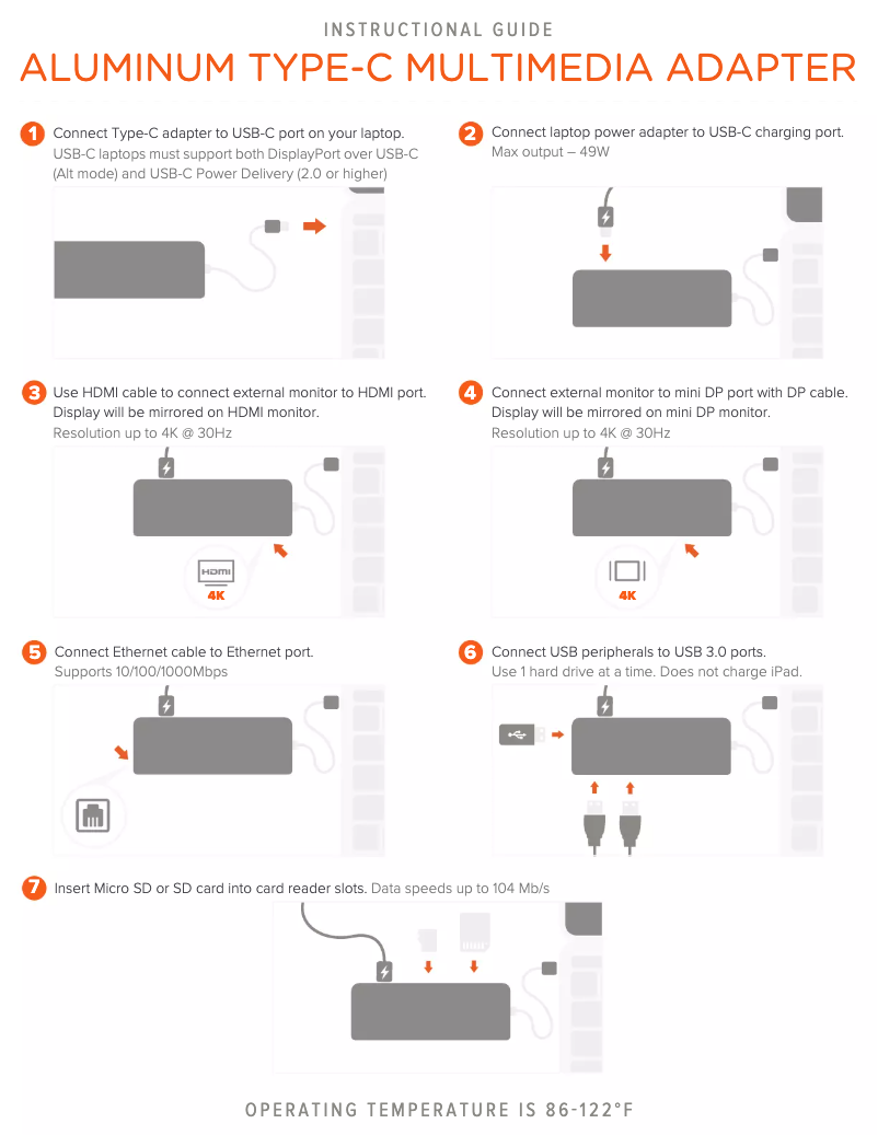 Página 1 del manual Manual de usuario Satechi Type-C Multimedia Adapter