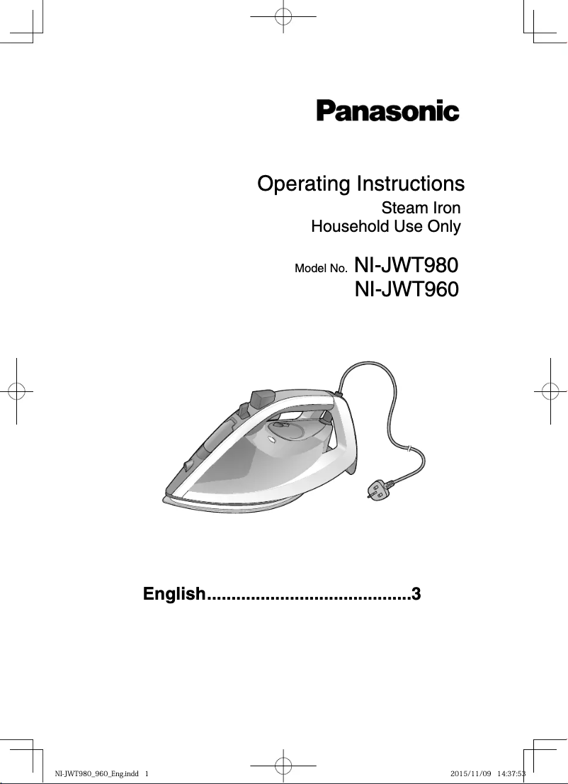 Page 1 de la notice Manuel utilisateur Panasonic NI-JWT980