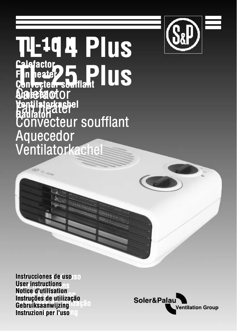 Página 1 del manual Manual de usuario Soler & Palau TL-10 N