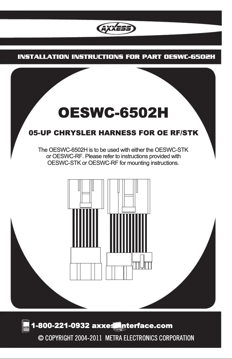 Page 1 de la notice Manuel utilisateur AXESS OESWC-6502H