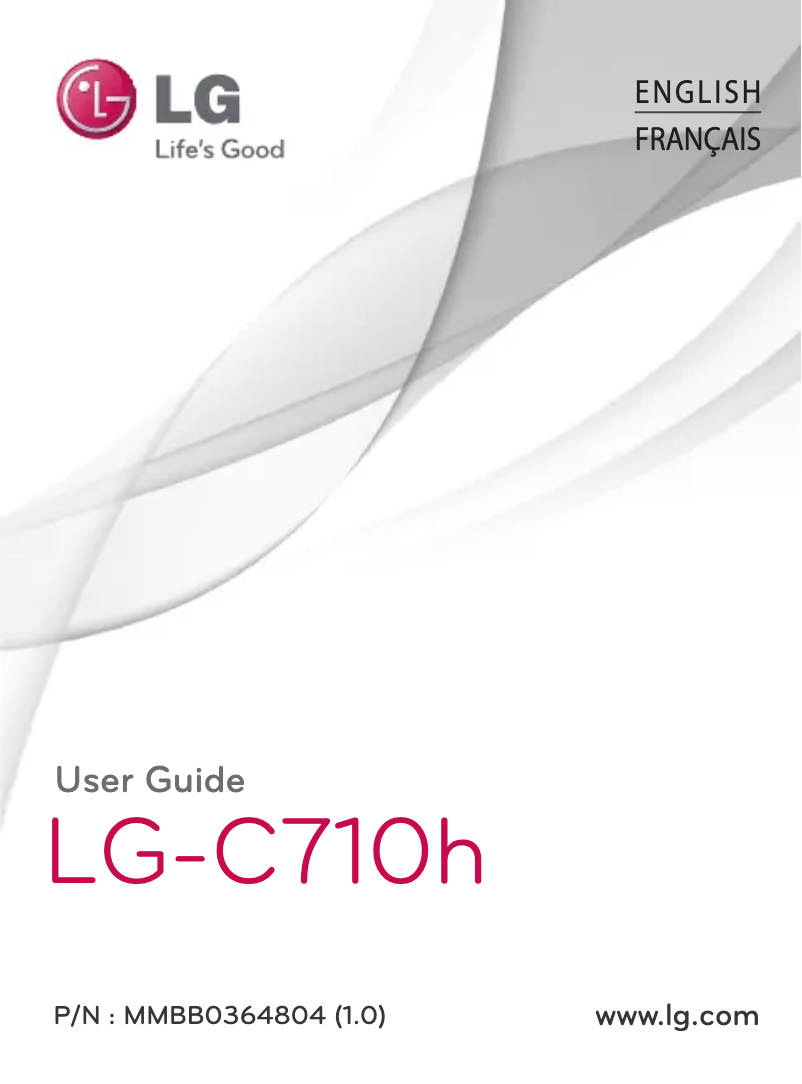 Page 1 de la notice Manuel utilisateur LG C710H