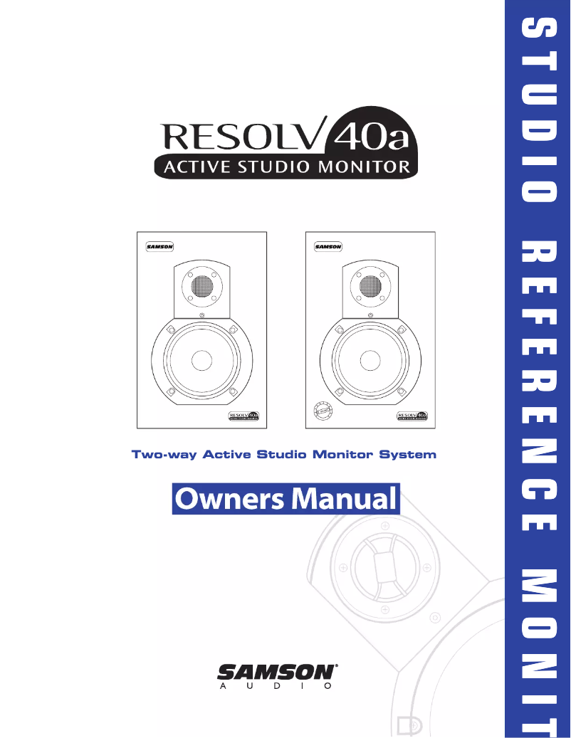 Page 1 de la notice Manuel utilisateur Samson Resolv 40a