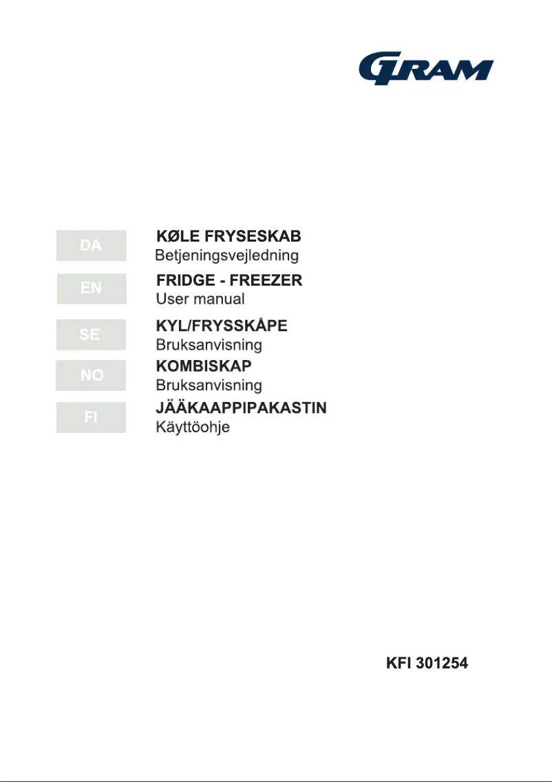 Image de la première page du manuel de l'appareil KFI 301254