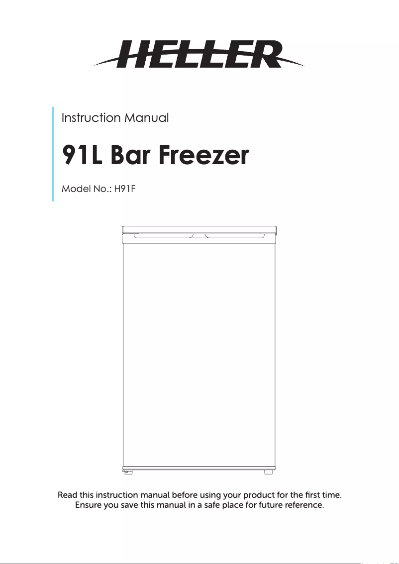 Page 1 de la notice Manuel utilisateur Heller H91F