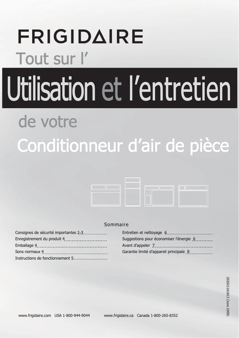 Image de la première page du manuel de l'appareil FRA053XT7