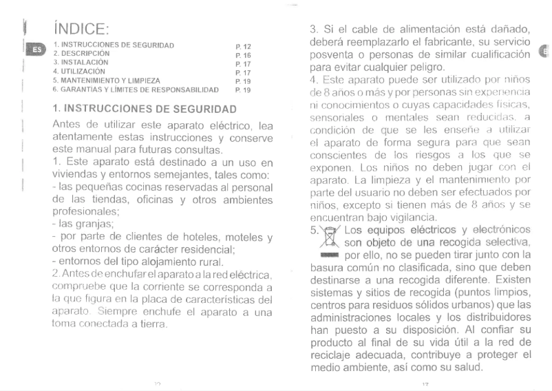 Page 1 de la notice Manuel utilisateur Qilive Q.5471