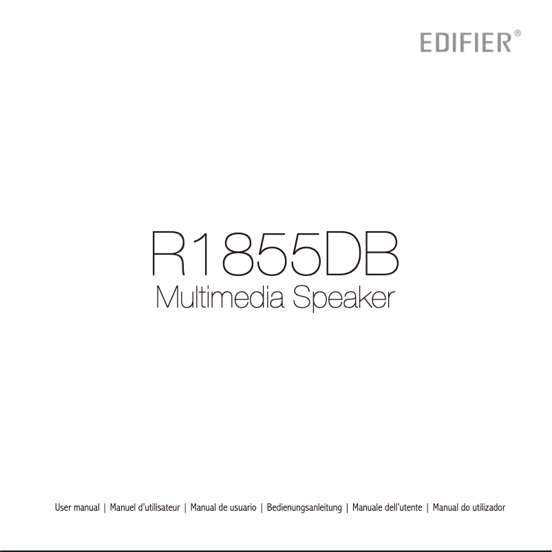 Image de la première page du manuel de l'appareil R1855DB