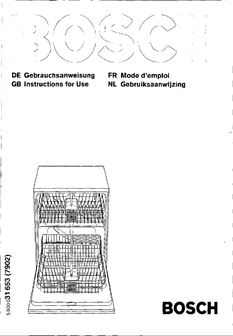 Page 1 de la notice Manuel utilisateur Bosch SGS4702