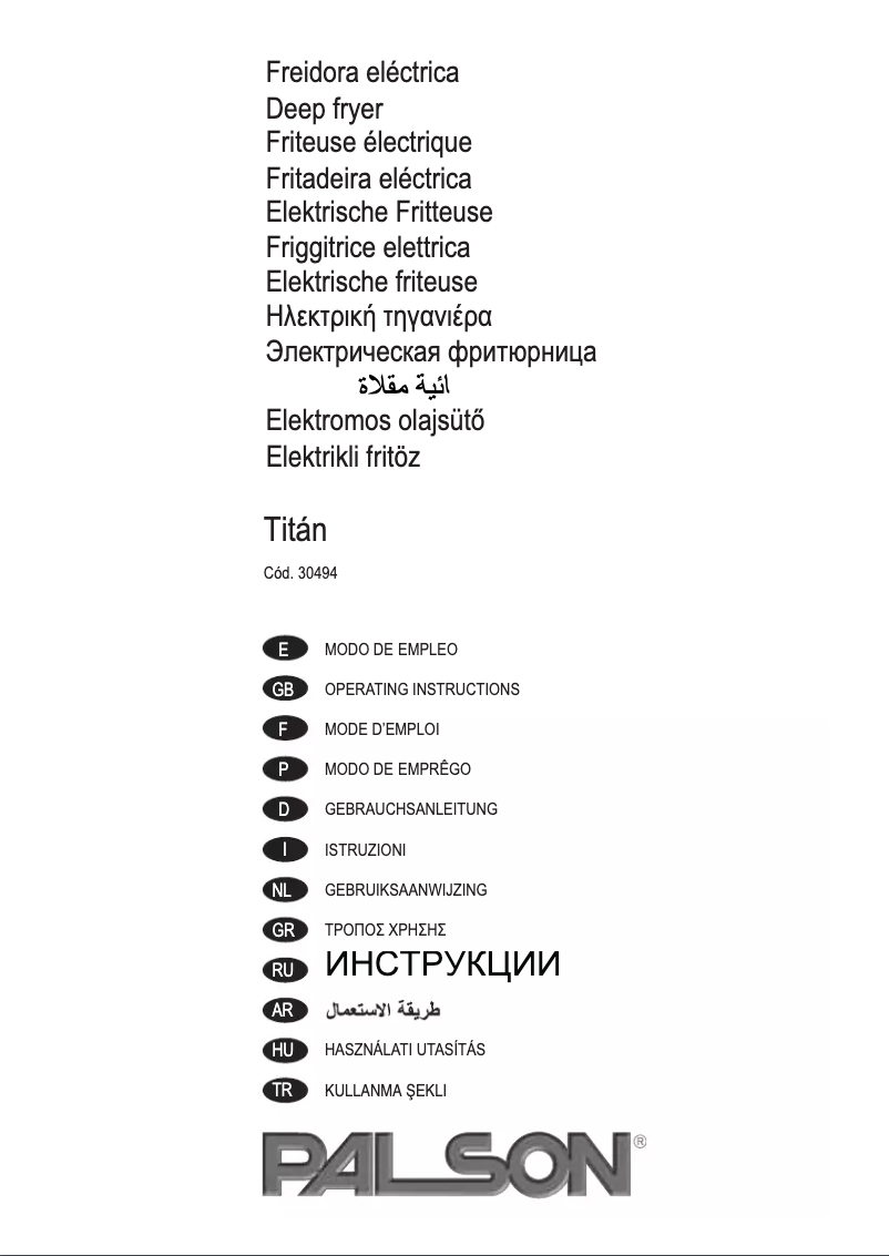 Image de la première page du manuel de l'appareil Titán