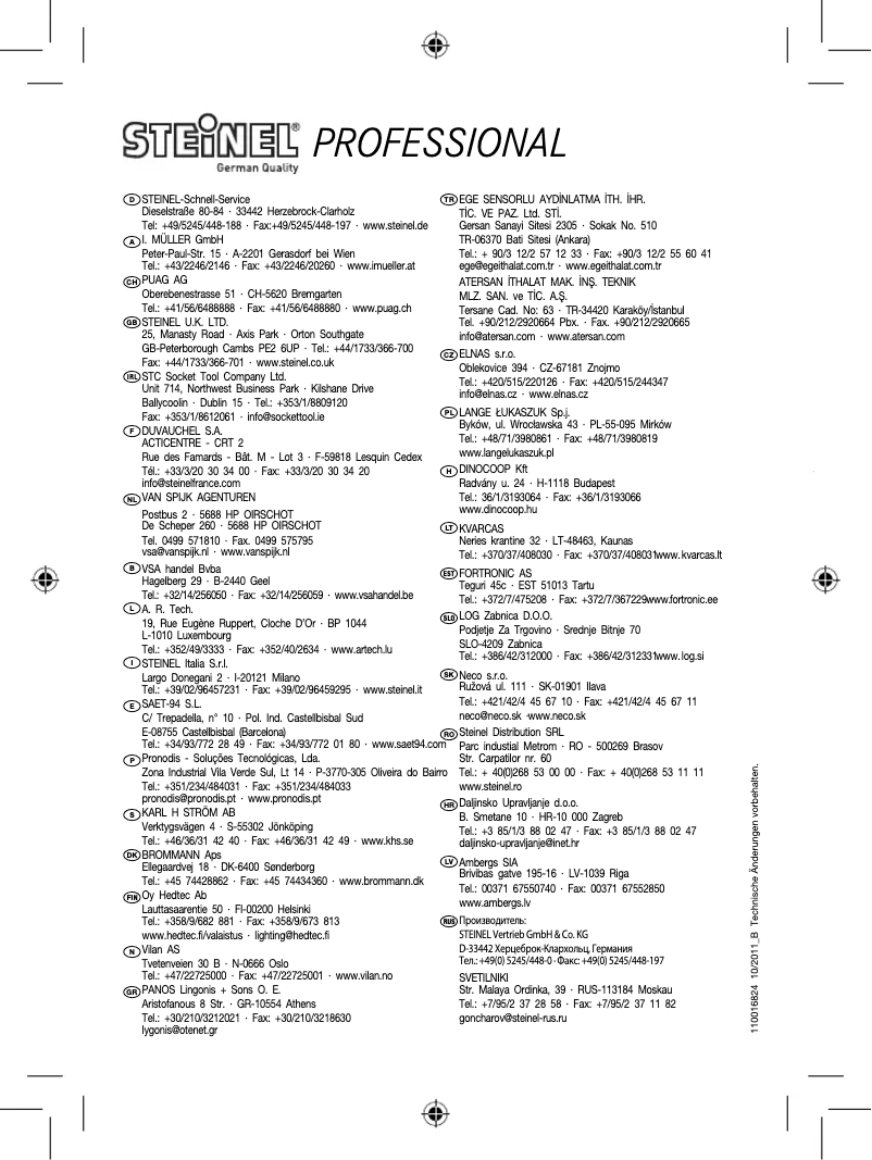 Image de la première page du manuel de l'appareil ST 2794