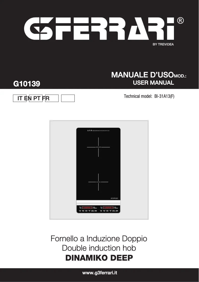 Página 1 del manual Manual de usuario G3 Ferrari Dinamiko Deep G10139