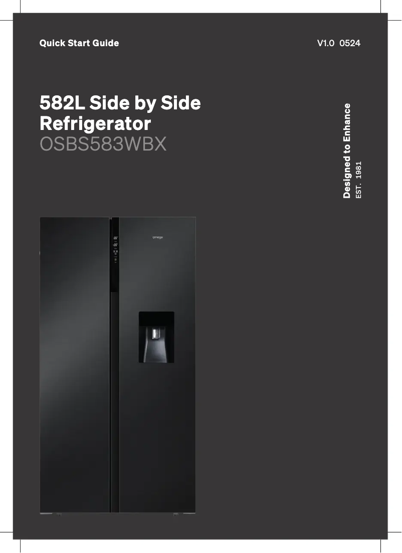 Image de la première page du manuel de l'appareil OSBS583WBX