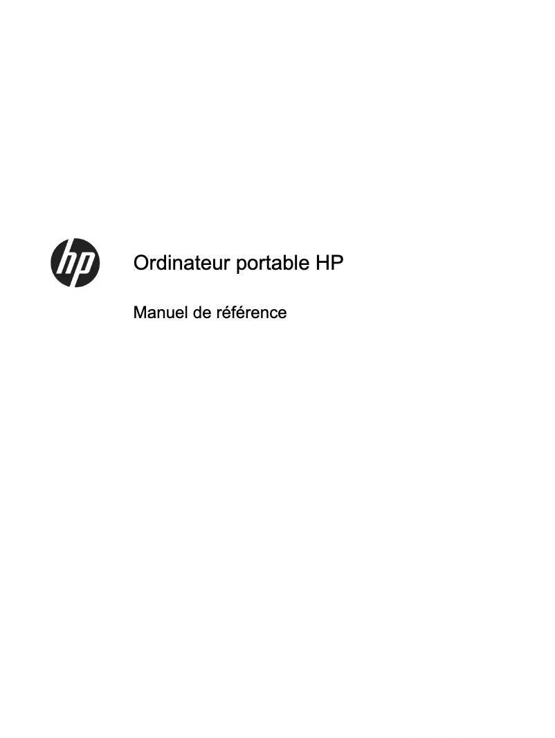 Page n°1 - Manuel utilisateur HP EliteBook 2570p