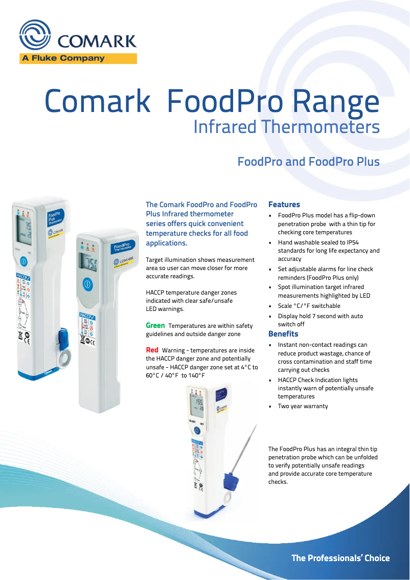 Image de la première page du manuel de l'appareil FoodPro