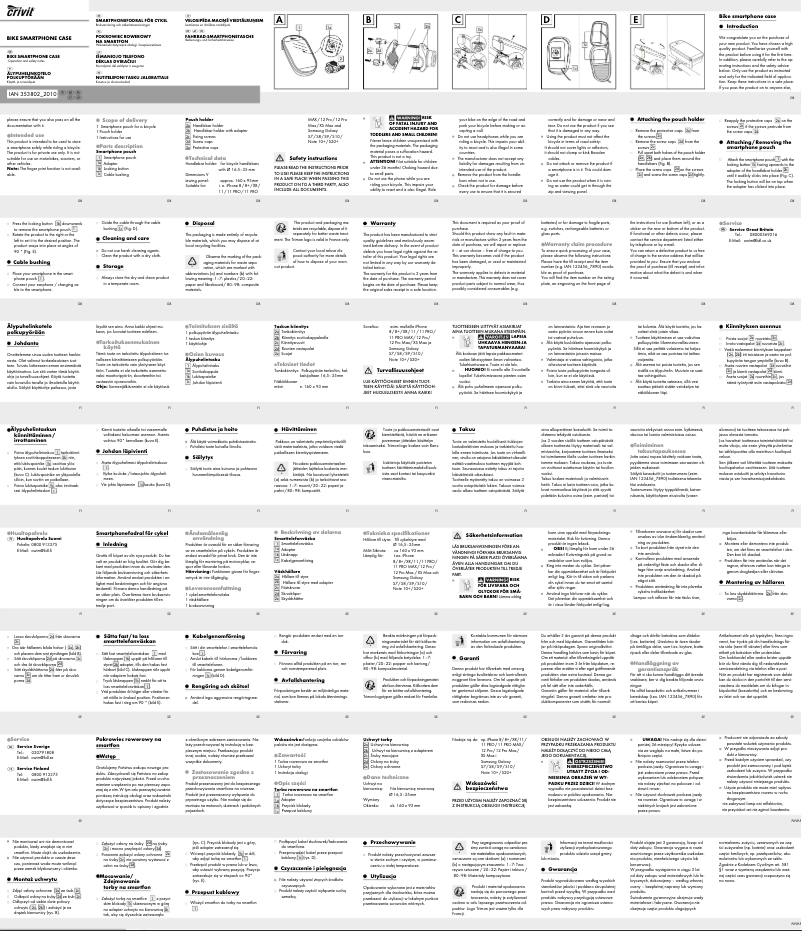 Page n°1 - Manuel utilisateur Crivit IAN 353802