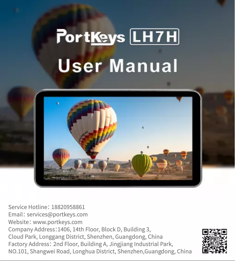 Imagen de la primera página del manual del dispositivo LH7H