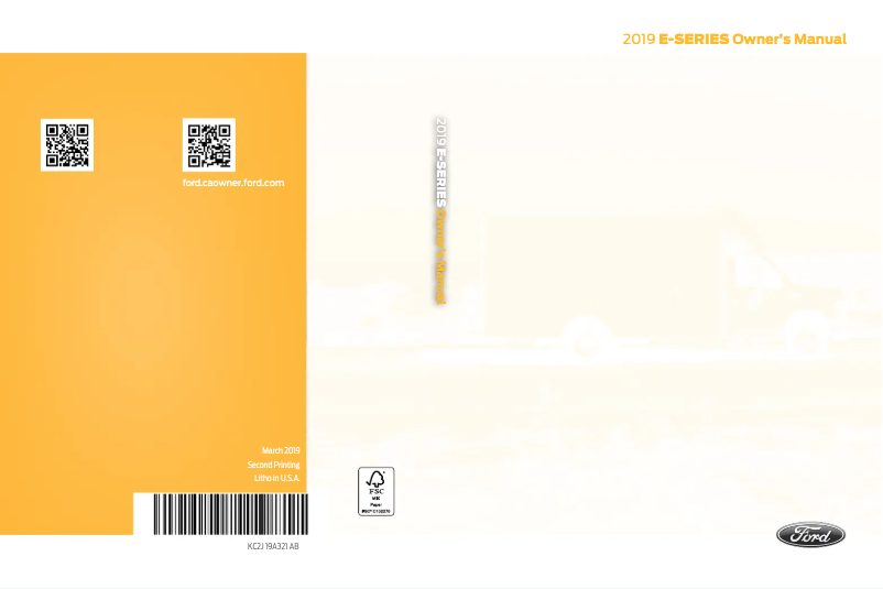 Image de la première page du manuel de l'appareil E-Series (2019)