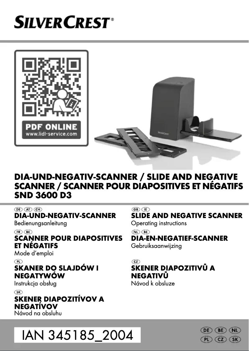 Page n°1 - Manuel utilisateur SilverCrest SND 3600 D3