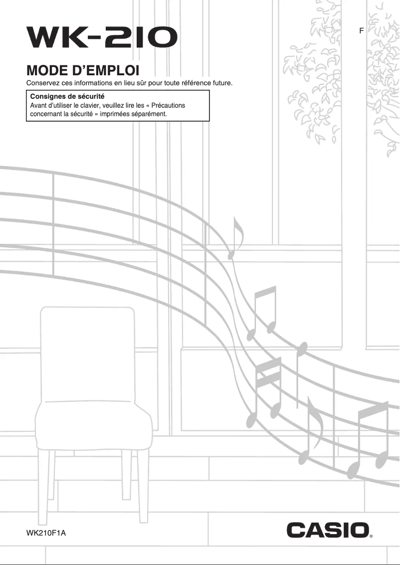 Page n°1 - Manuel utilisateur Casio WK-210